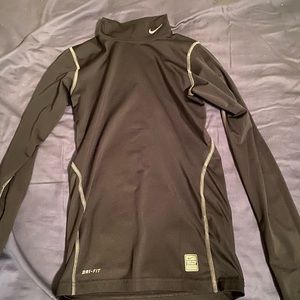 Black long sleeve Nike compression shirt, youth XL